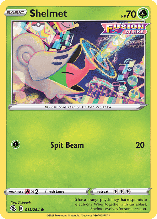 Shelmet #13 from Fusion Strike - Common - Illustrated by Shibuzoh.