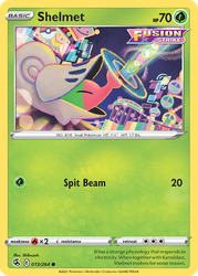 Shelmet Pokémon TCG card art