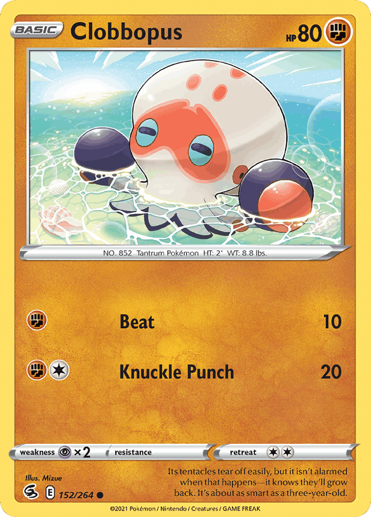 Clobbopus #152 from Fusion Strike - Common - Illustrated by Mizue