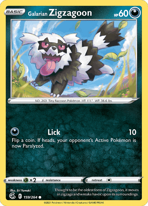Galarian Zigzagoon 159, Fusion Strike