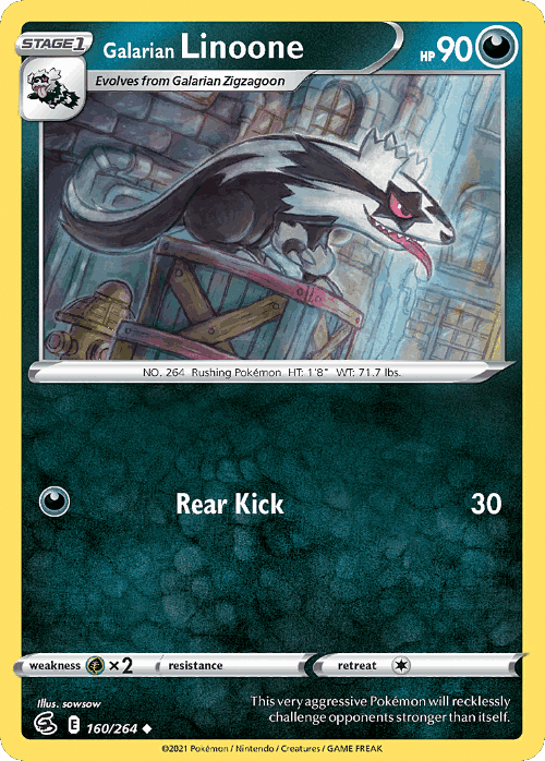 Galarian Linoone 160, Fusion Strike