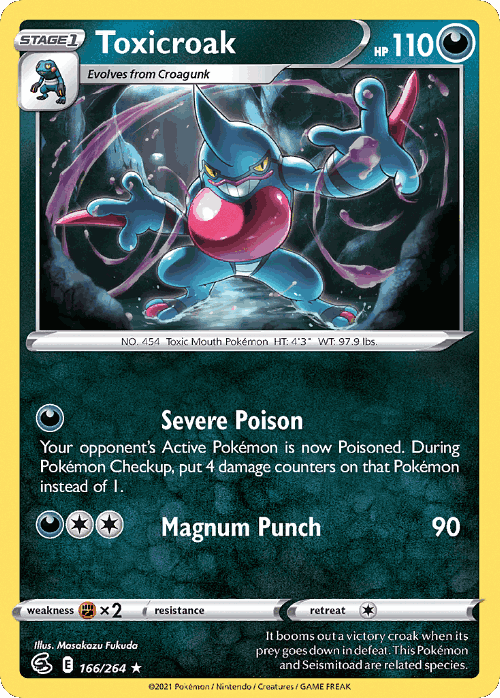 Toxicroak 166, Fusion Strike