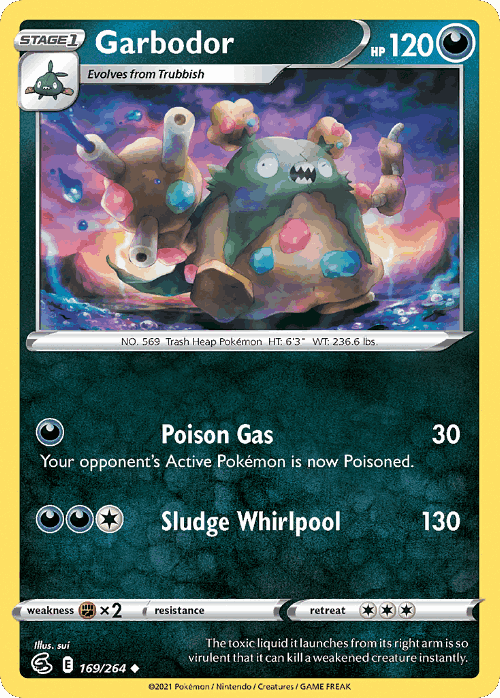 Garbodor #169 from Fusion Strike - Uncommon - Illustrated by Misa Tsutsui