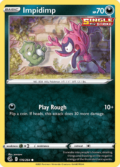 Impidimp #176 from Fusion Strike - Common - Illustrated by sowsow