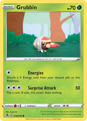 Grubbin Pokémon TCG card art