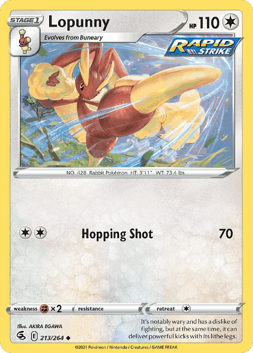 Lopunny 213, Fusion Strike