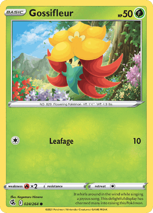 Gossifleur #24 from Fusion Strike - Common - Illustrated by Kagemaru Himeno