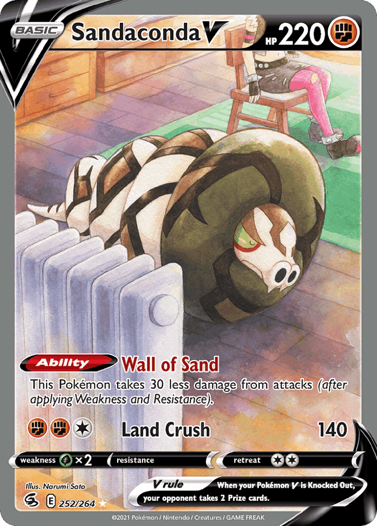 Sandaconda V #252 from Fusion Strike - Rare Ultra - Illustrated by Narumi Sato