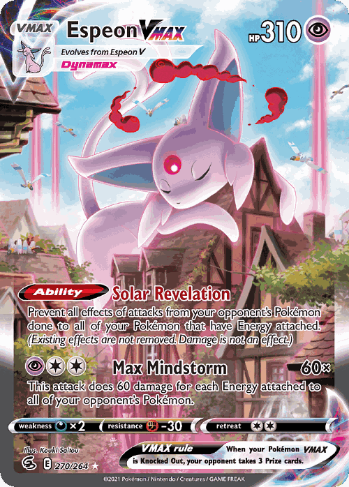 Espeon VMAX 270, Fusion Strike