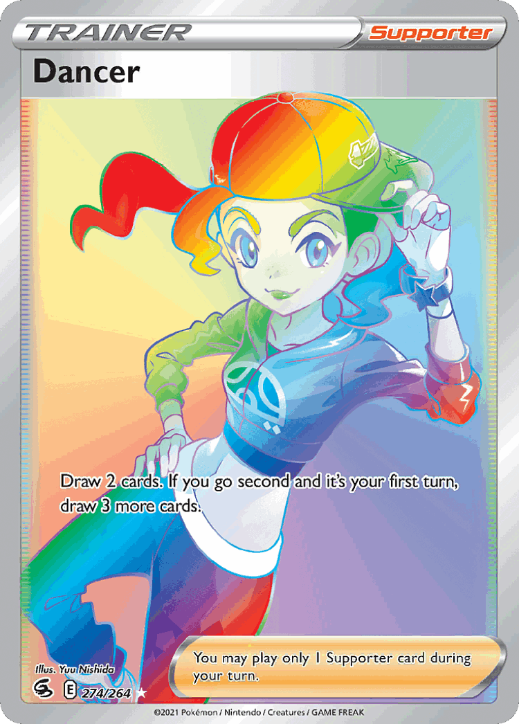 Dancer #274 from Fusion Strike - Rare Rainbow - Illustrated by Yuu Nishida