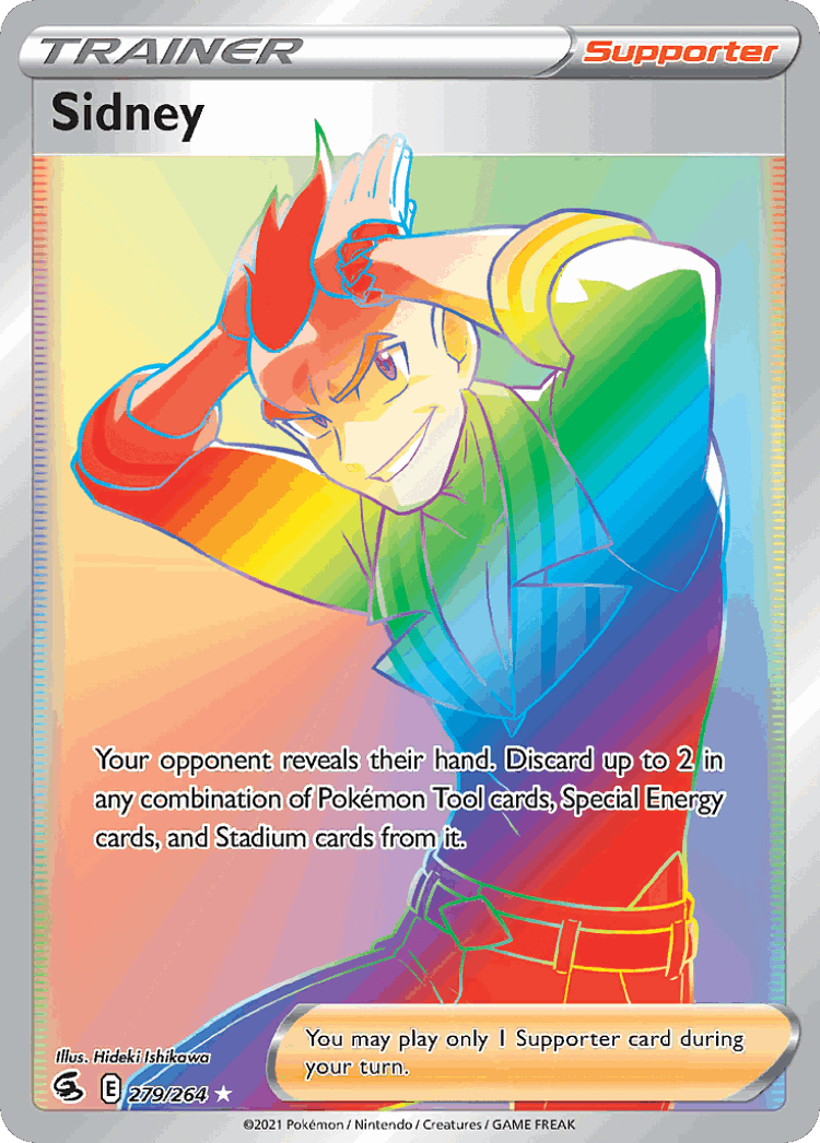 Sidney #279 from Fusion Strike - Rare Rainbow - Illustrated by Hideki Ishikawa