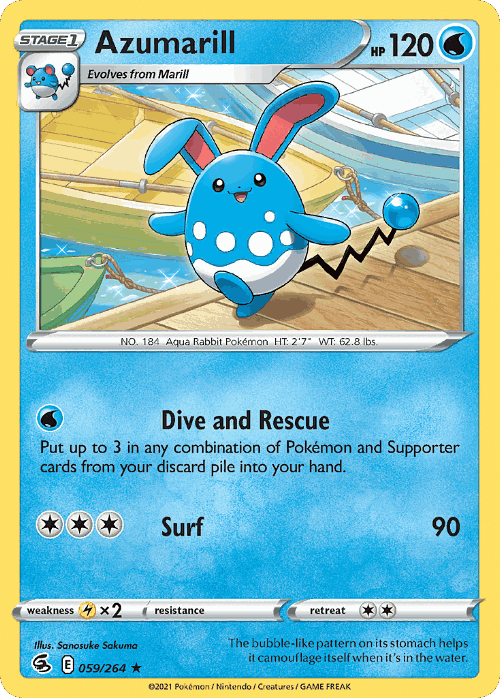 Azumarill 59, Fusion Strike