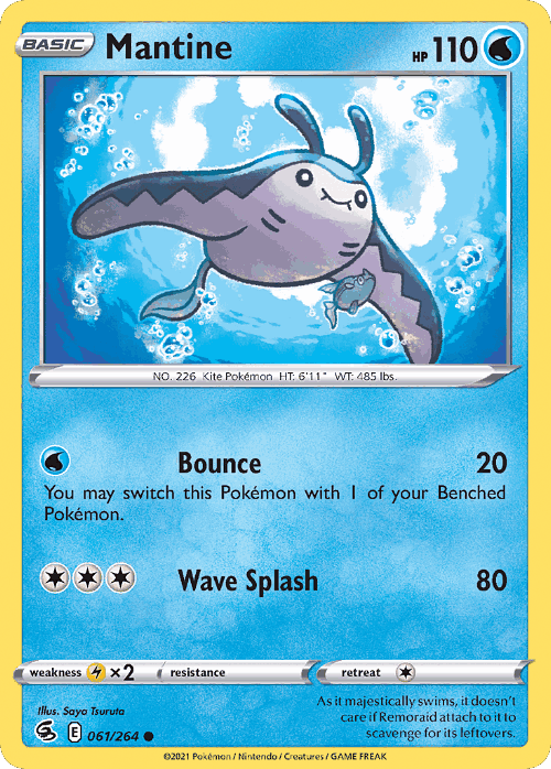 Mantine #61 from Fusion Strike - Common - Illustrated by Saya Tsuruta