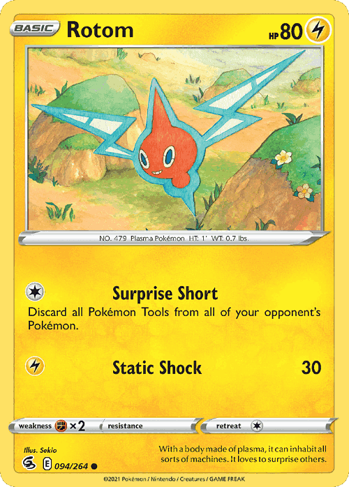 Rotom #94 from Fusion Strike - Common - Illustrated by Sekio