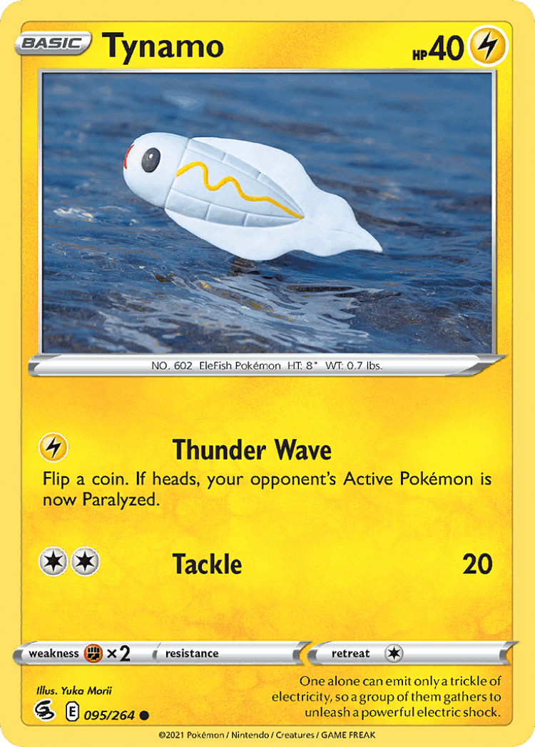 Tynamo #95 from Fusion Strike - Common - Illustrated by Yuka Morii