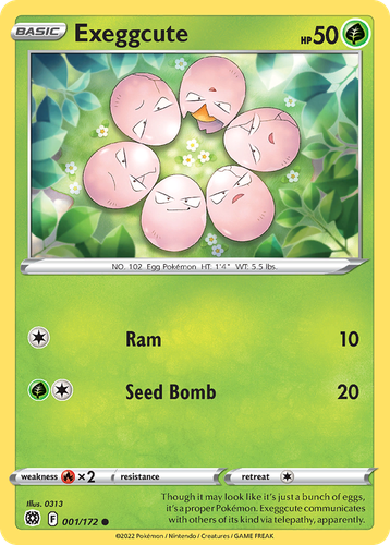 Exeggcute Pokémon TCG card art