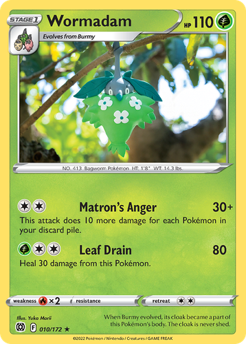 Wormadam Pokémon TCG card art