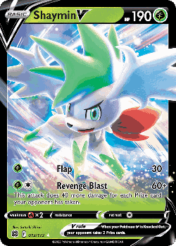 Shaymin V Pokémon TCG card art