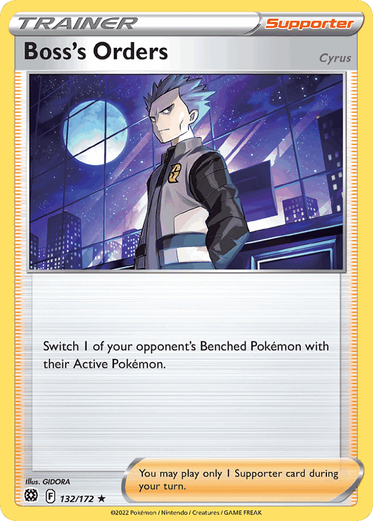 Boss's Orders #132 from Brilliant Stars - Rare Holo - Illustrated by GIDORA