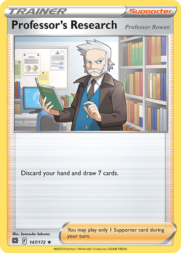 Professor's Research #147 from Brilliant Stars - Rare Holo - Illustrated by Sanosuke Sakuma