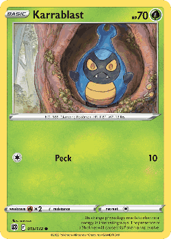 Karrablast Pokémon TCG card art