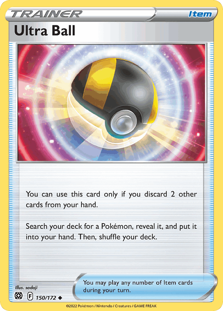 Ultra Ball #150 from Brilliant Stars - Uncommon - Illustrated by sadaji