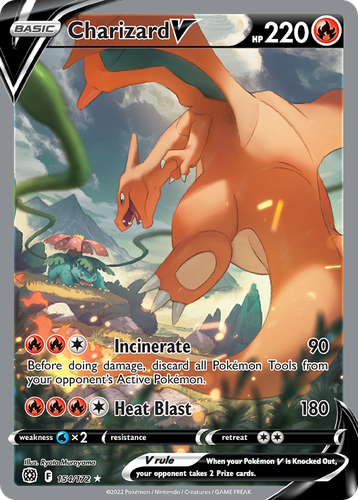 Charizard V #154 from Brilliant Stars - Rare Ultra - Illustrated by Ryota Murayama