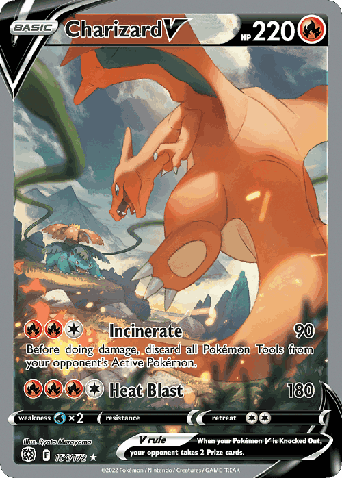 Charizard V card art