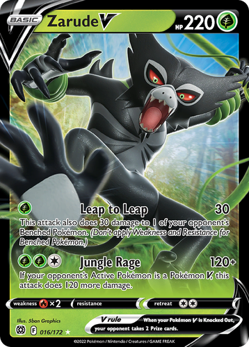 Zarude V #16 from Brilliant Stars - Rare Holo V - Illustrated by 5ban Graphics