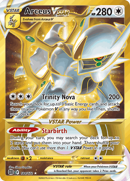 Arceus VSTAR 184, Brilliant Stars