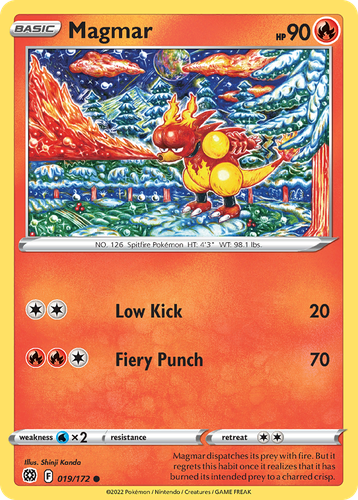 Magmar #19 from Brilliant Stars - Common - Illustrated by Shinji Kanda