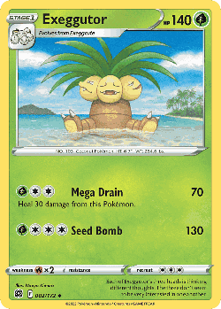 Exeggutor Pokémon TCG card art