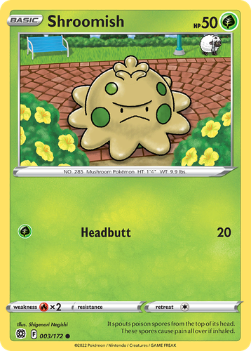 Shroomish Pokémon TCG card art
