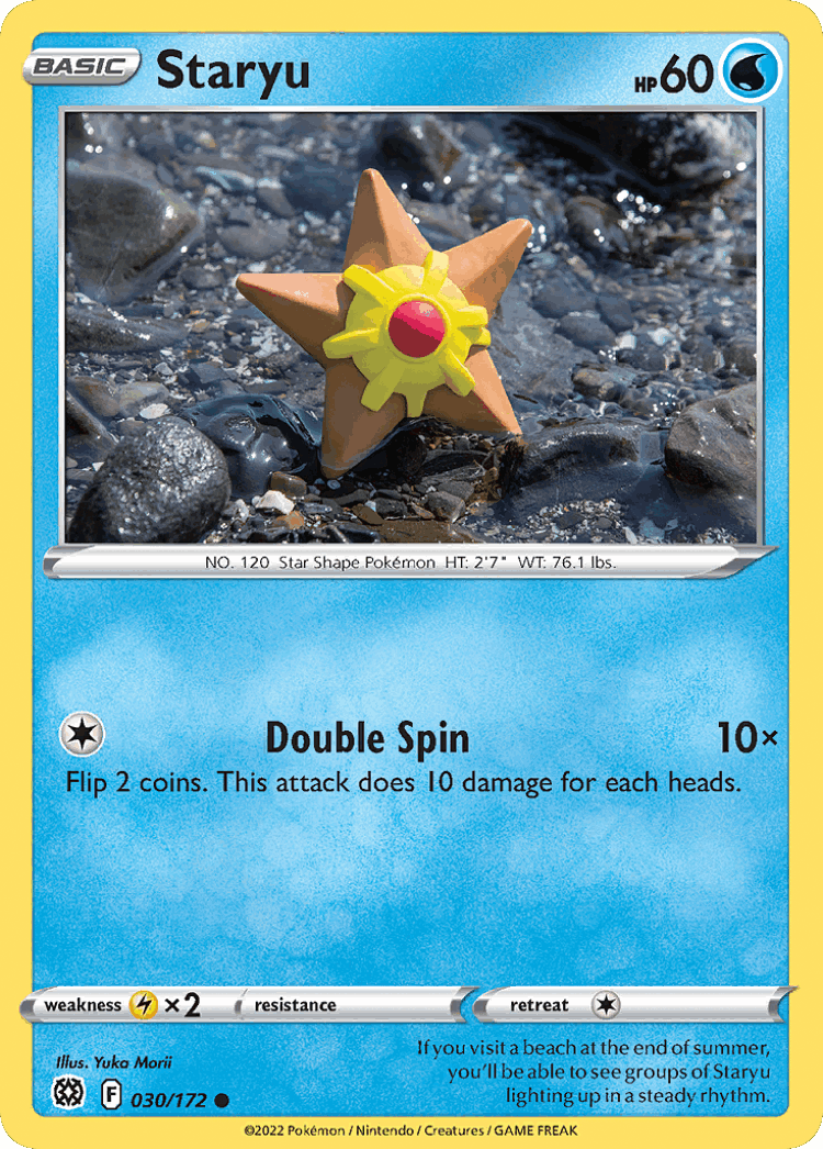 Staryu #30 from Brilliant Stars - Common - Illustrated by Yuka Morii