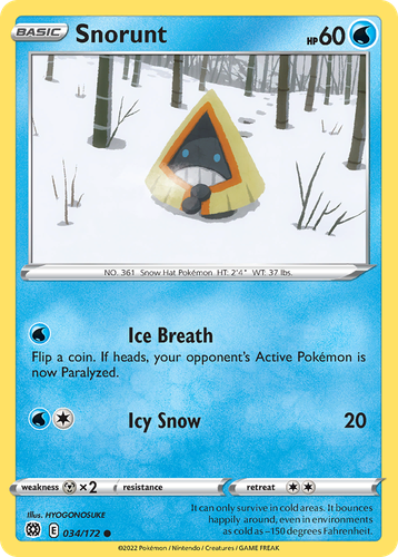 Snorunt #34 from Brilliant Stars - Common - Illustrated by HYOGONOSUKE