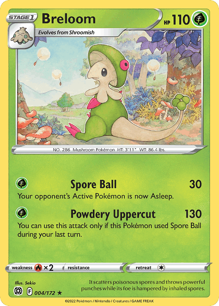 Breloom #4 from Brilliant Stars - Rare - Illustrated by Sekio