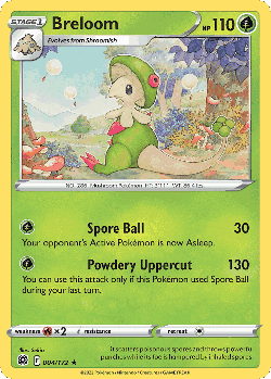 Breloom Pokémon TCG card art