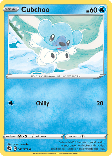 Cubchoo #42 from Brilliant Stars - Common - Illustrated by ryoma uratsuka