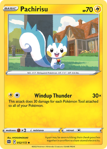 Pachirisu #52 from Brilliant Stars - Uncommon - Illustrated by HYOGONOSUKE
