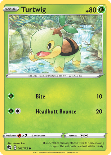 Turtwig Pokémon TCG card art