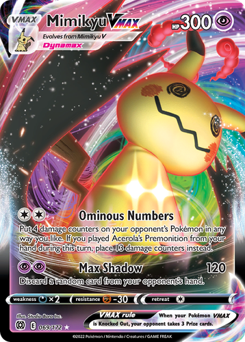 Mimikyu VMAX 69, Brilliant Stars