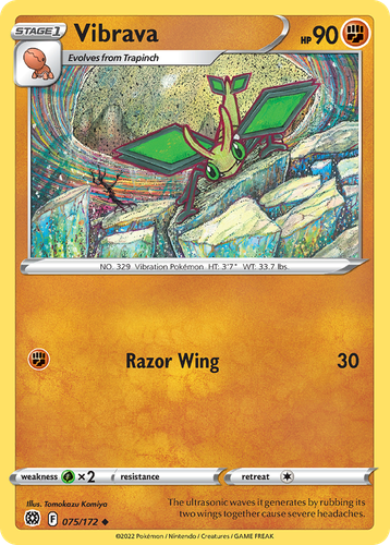 Vibrava #75 from Brilliant Stars - Uncommon - Illustrated by Tomokazu Komiya