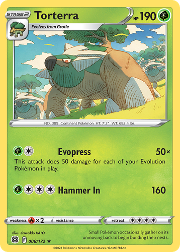 Torterra Pokémon TCG card art
