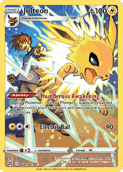 Jolteon Pokémon TCG card art