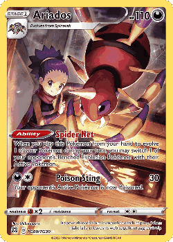 Ariados Pokémon TCG card art