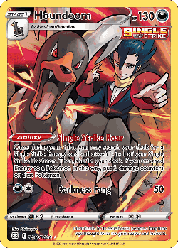 Houndoom Pokémon TCG card art