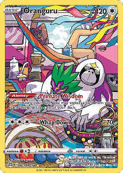 Oranguru Pokémon TCG card art