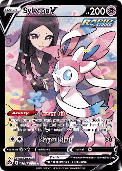 Sylveon V Pokémon TCG card art