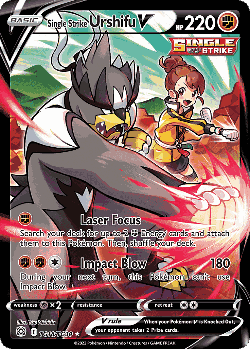 Single Strike Urshifu V Pokémon TCG card art