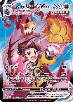 Single Strike Urshifu VMAX Pokémon TCG card art